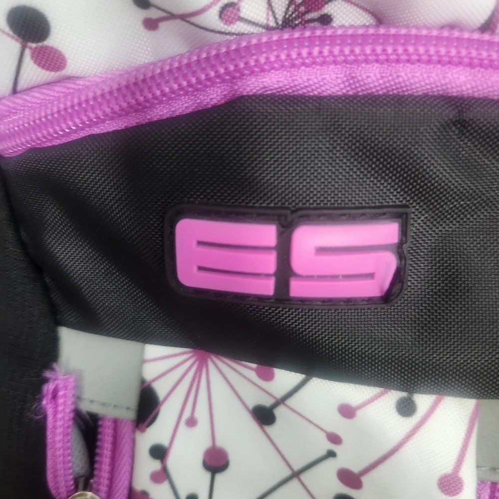 Eastsport Unisex Purple‎ And White Backpack With Multiple Pockets